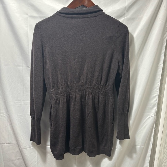 VTG Brunello Cucinelli Brown Cashmere Hidden Button Front Cardigan Sweater - Picture 2 of 5